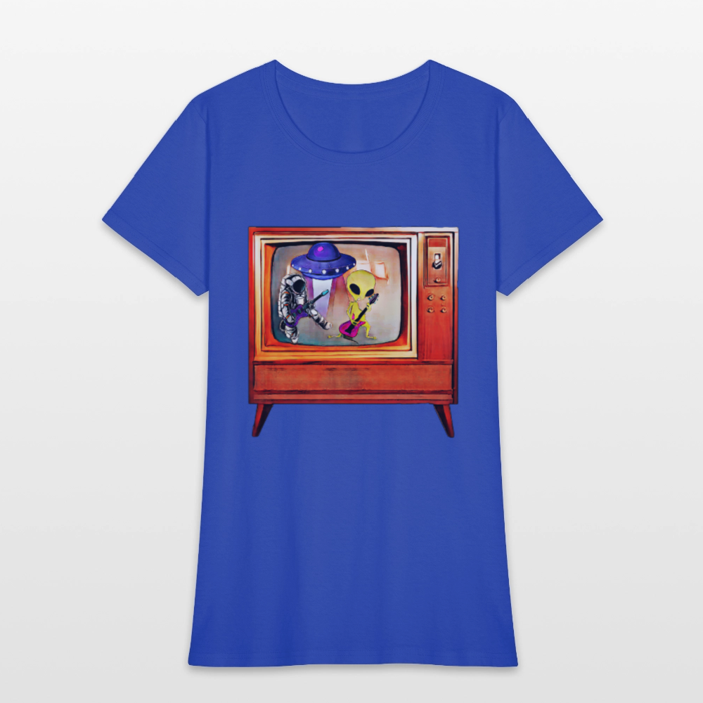 Rocking Astronaut and Alien #2 - royal blue