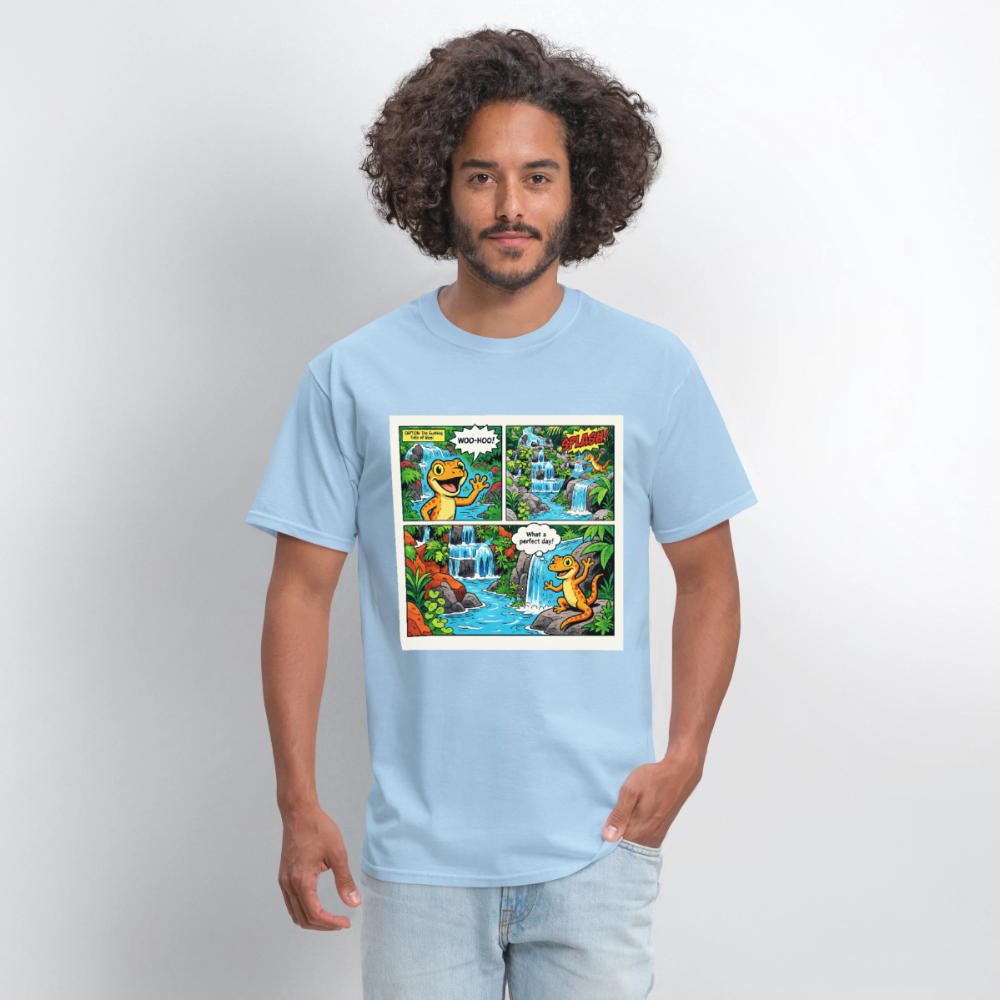 Comic Lizard - powder blue