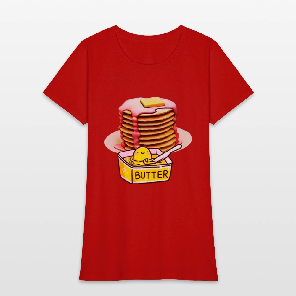 Pancakes and Butter - red