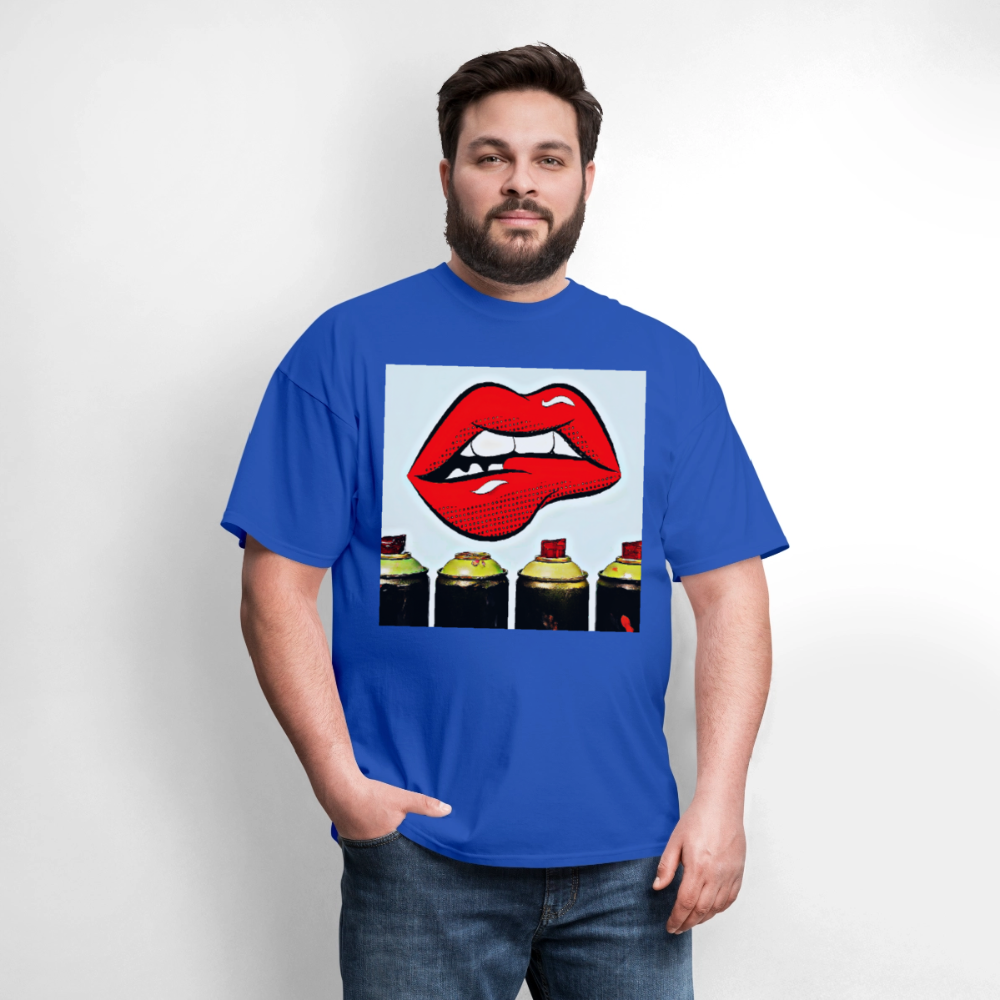 Lips - royal blue