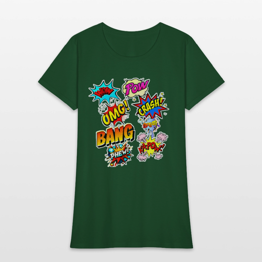 Comic Time - forest green