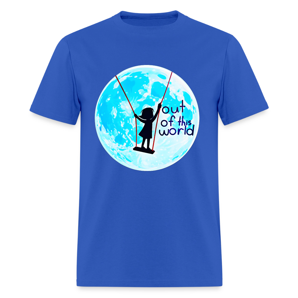 Out of this world - royal blue