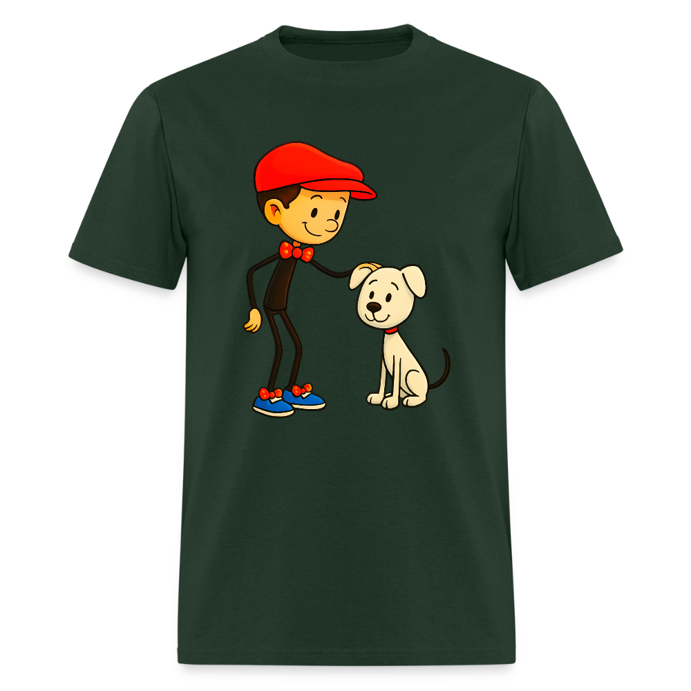 Dog And His Best Friend - forest green