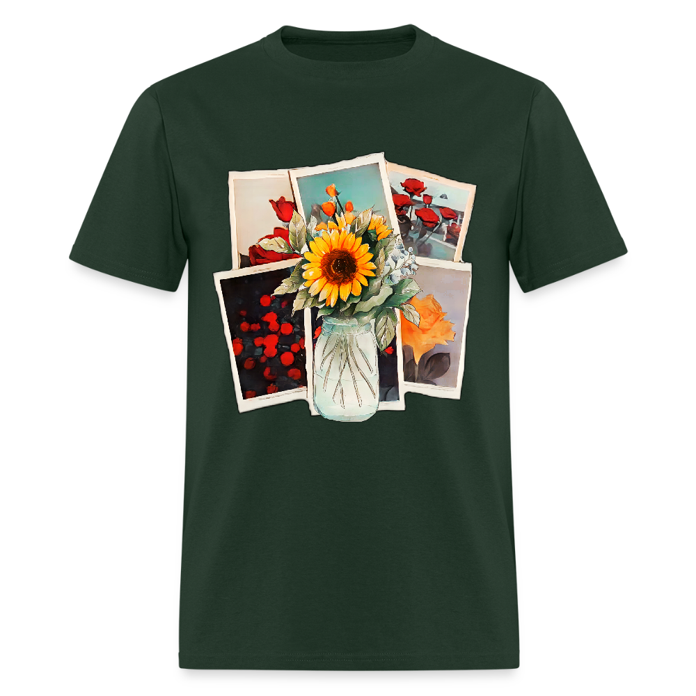 Flowers - forest green