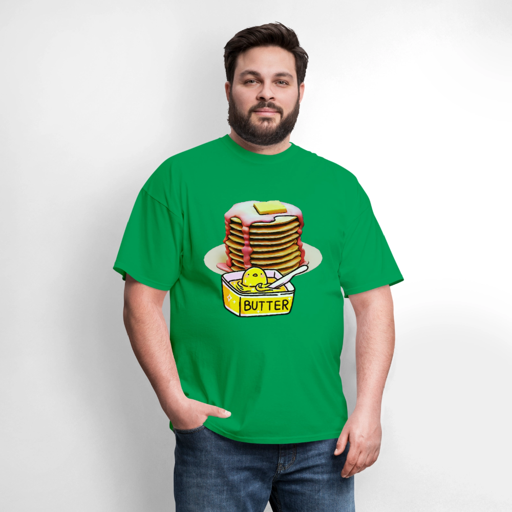 Pancakes and Butter - bright green