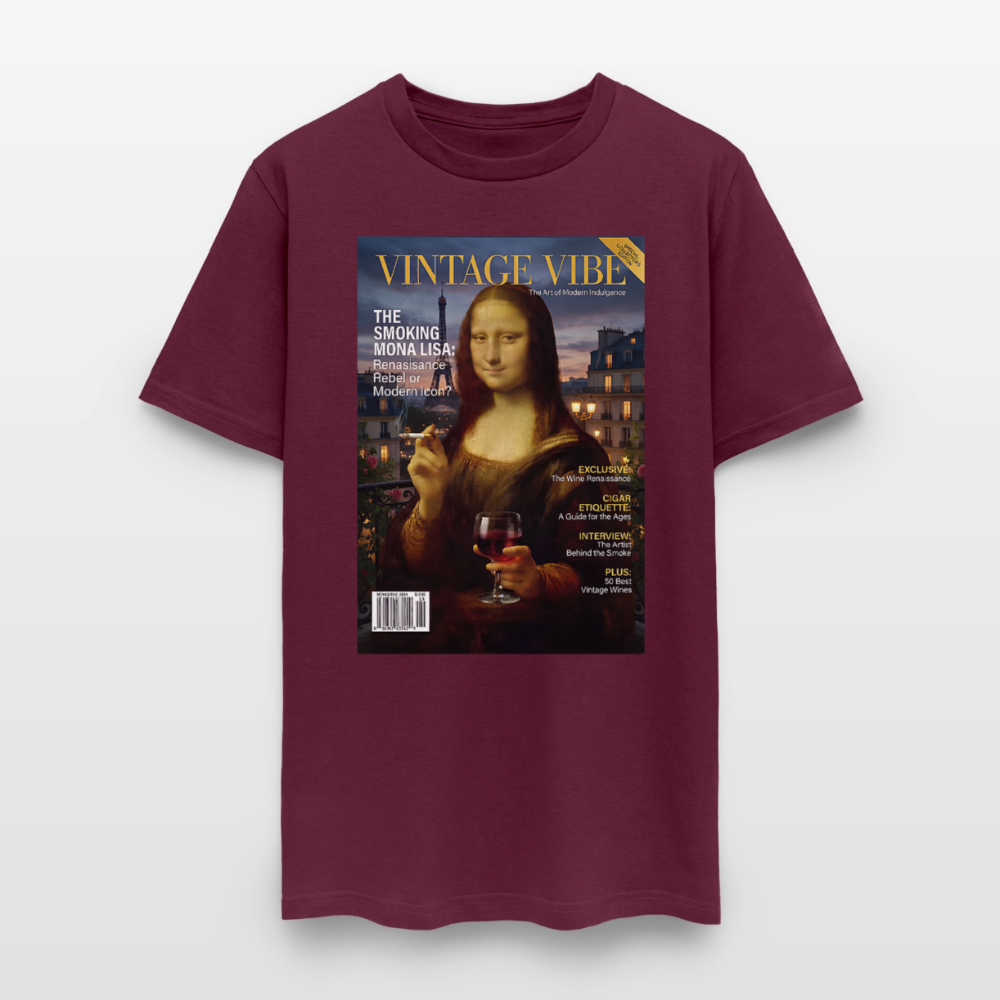 A Smoking Mona Lisa - burgundy