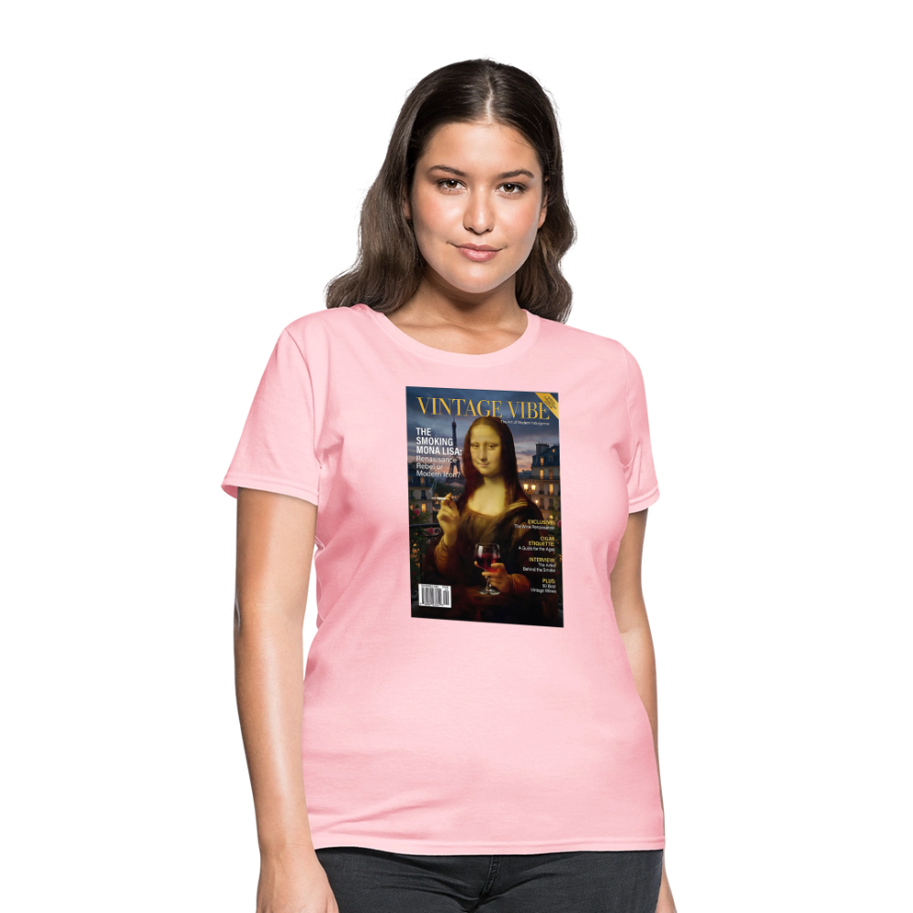 A Smoking Mona Lisa - pink