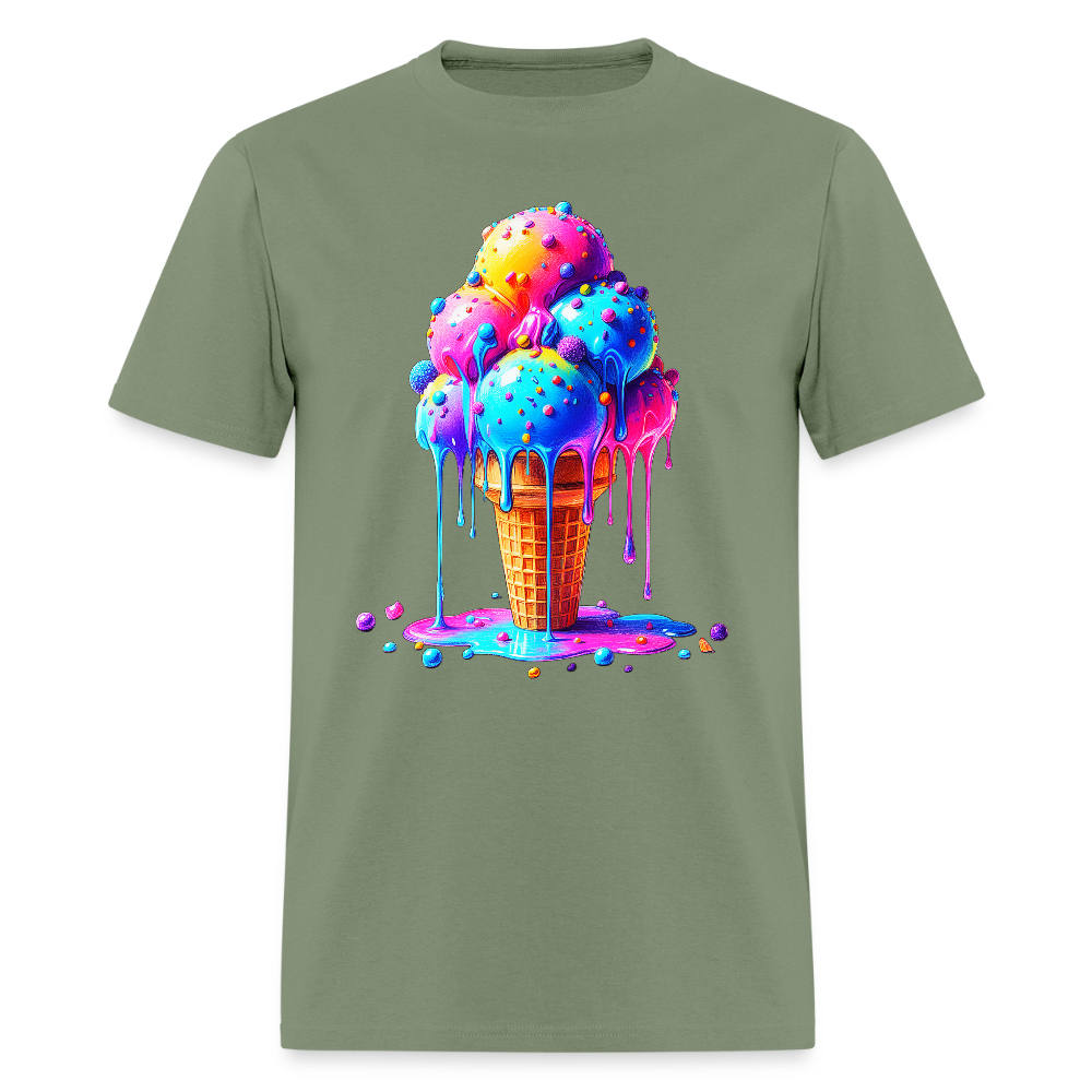 Melting Rainbow - military green