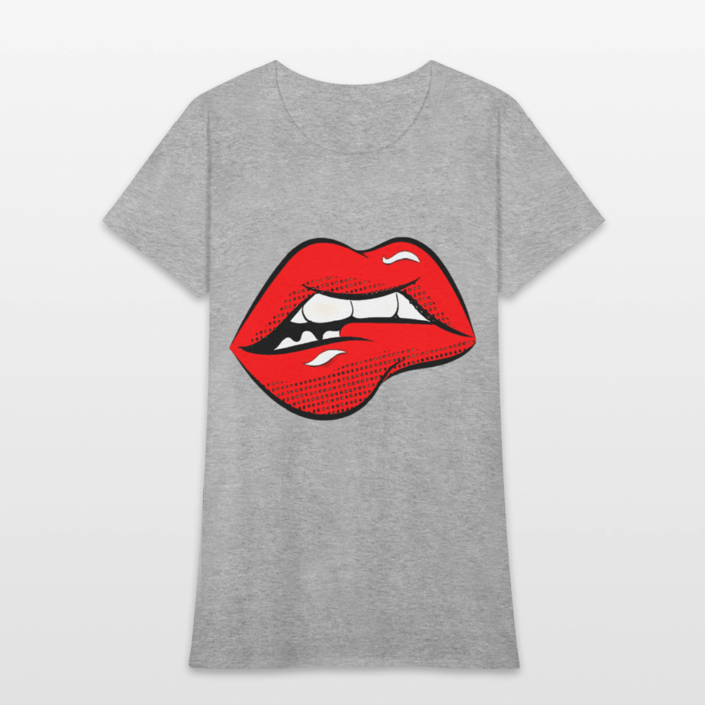 Lips - heather gray