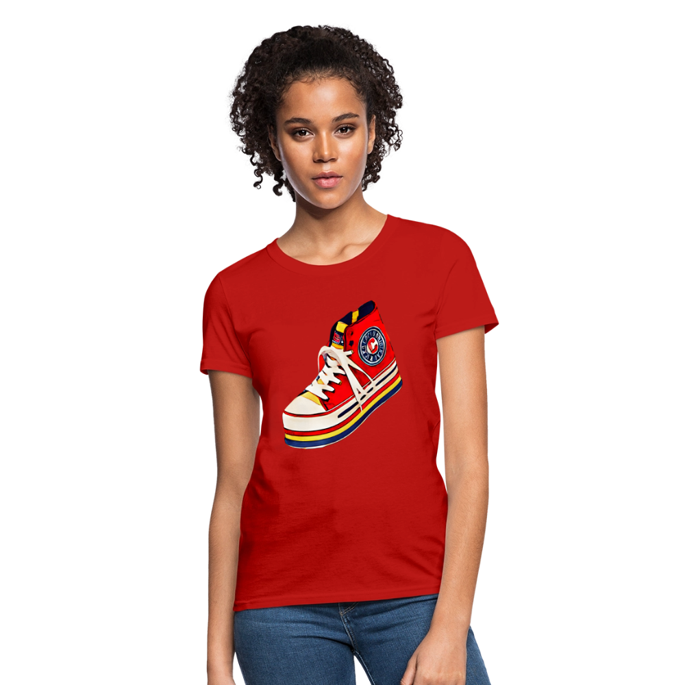 High Top Sneaker - red