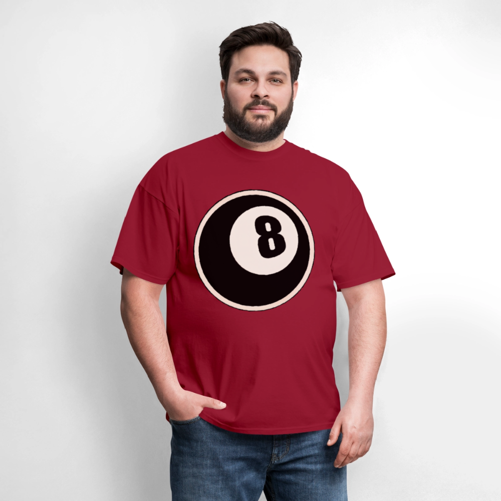 8 Ball - dark red