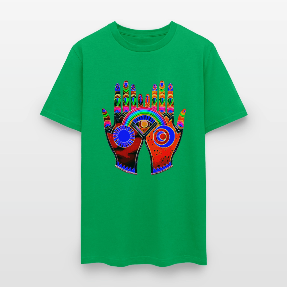 Open Hands - bright green