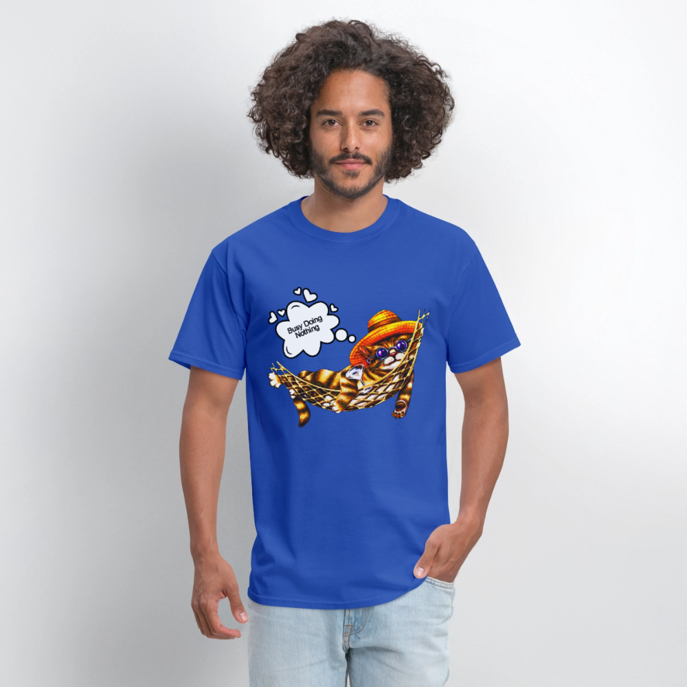 Busy Doing Nothing - royal blue