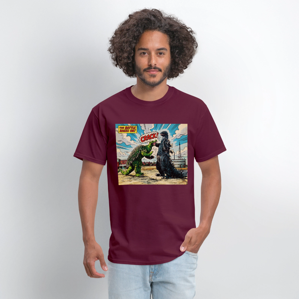 Godzilla - burgundy