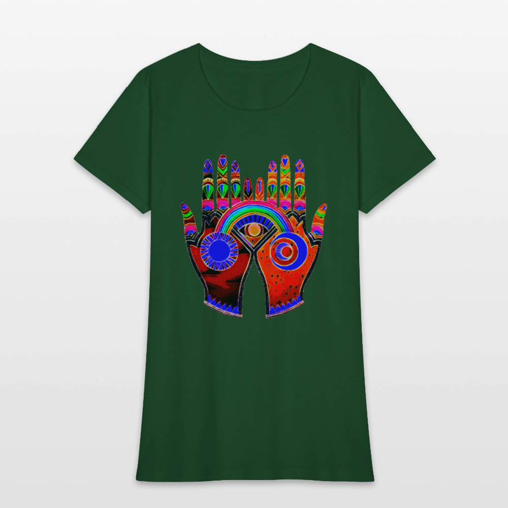 Open Hands - forest green