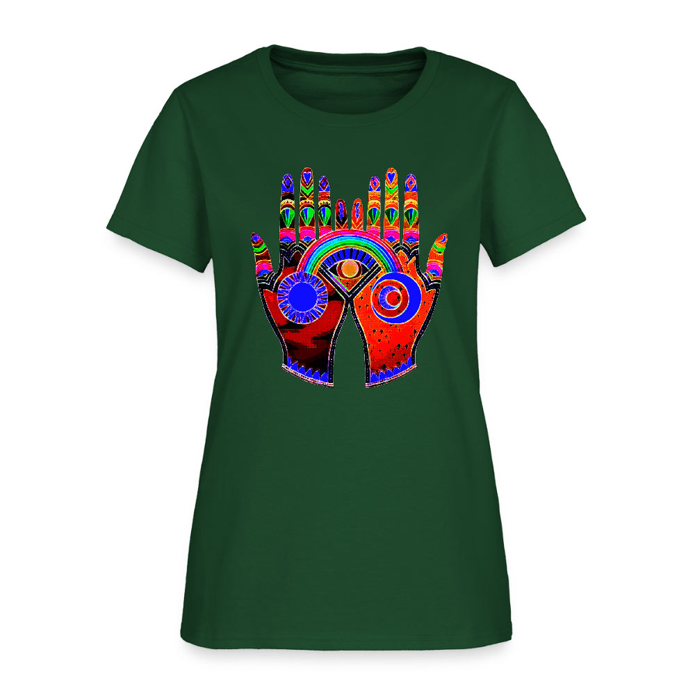 Open Hands - forest green