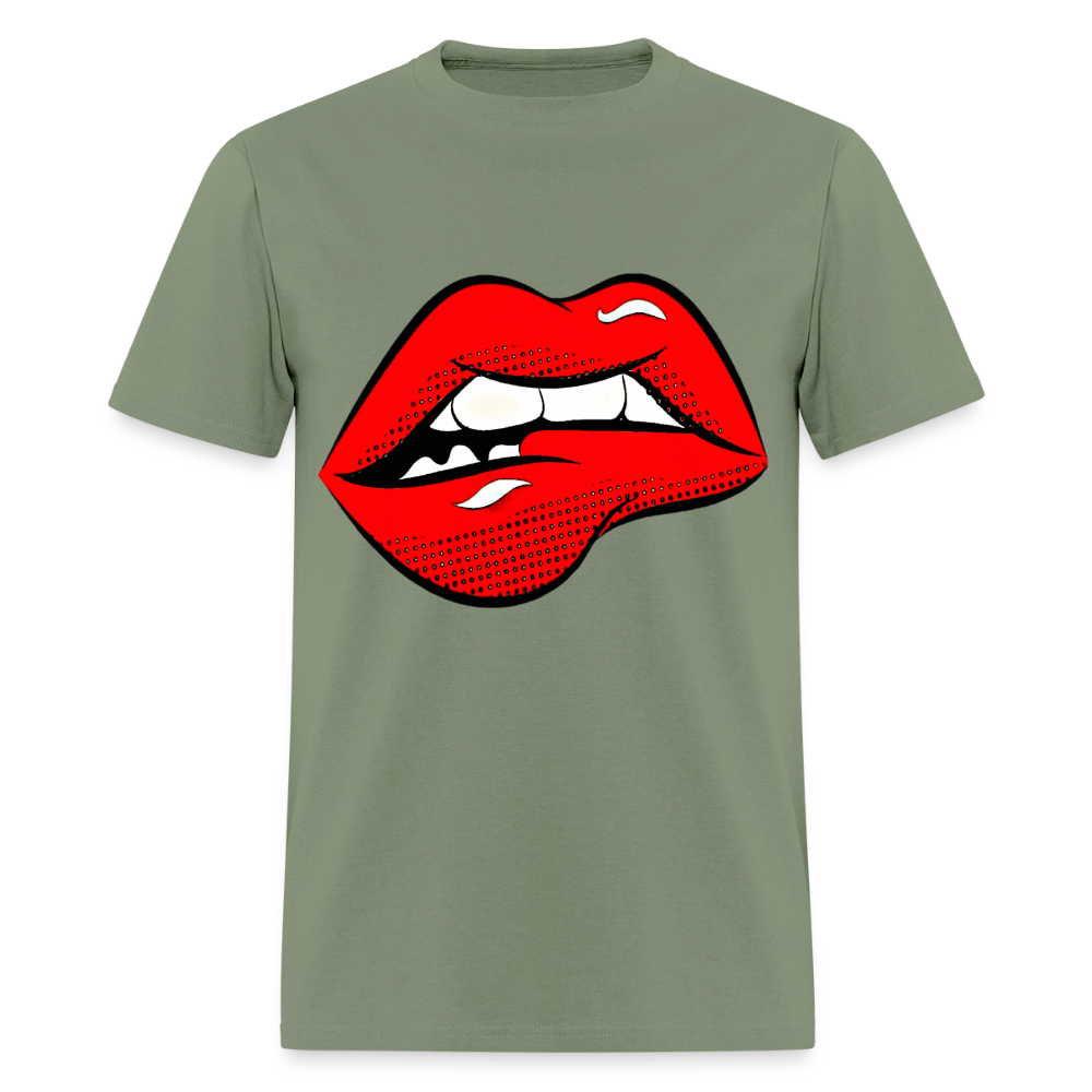Lips - military green