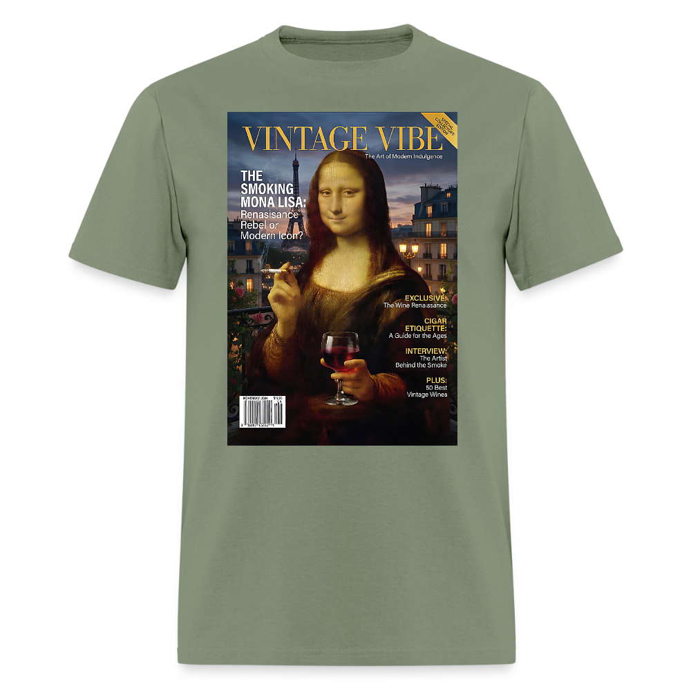 A Smoking Mona Lisa - military green