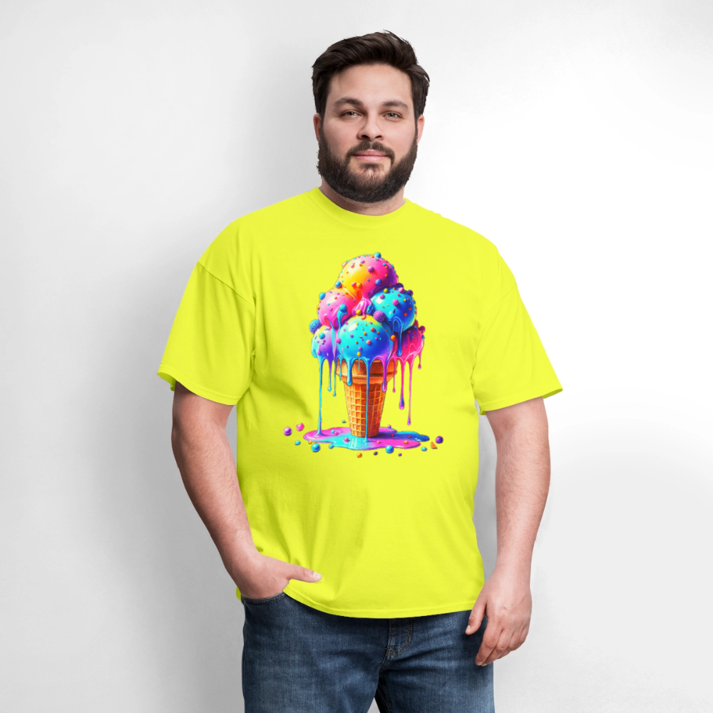 Melting Rainbow - safety green