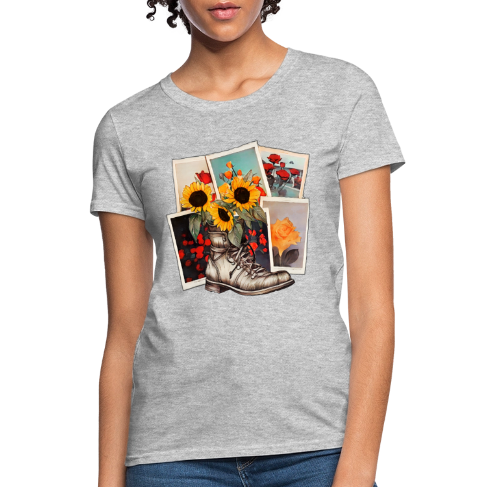 Flowers #2 - heather gray