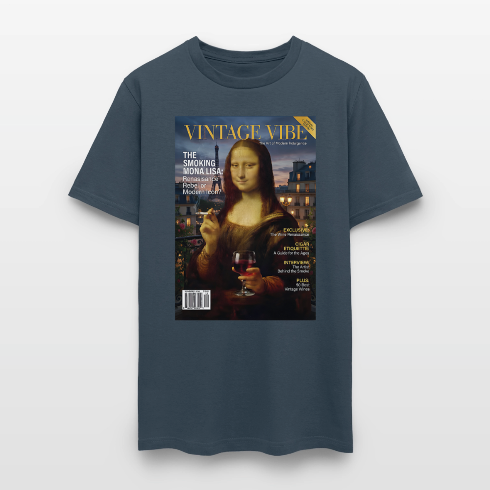 A Smoking Mona Lisa -  blue dusk
