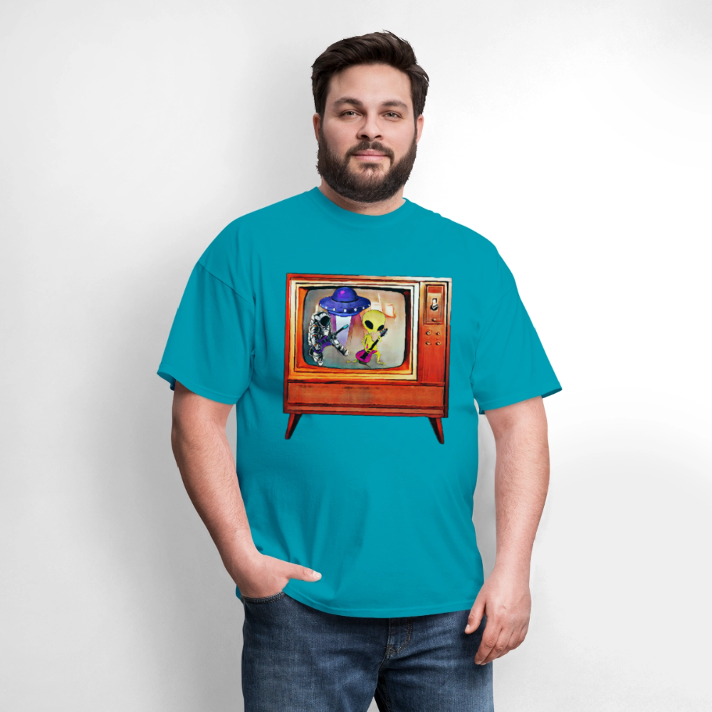 Rocking Astronaut and Alien #2 - turquoise