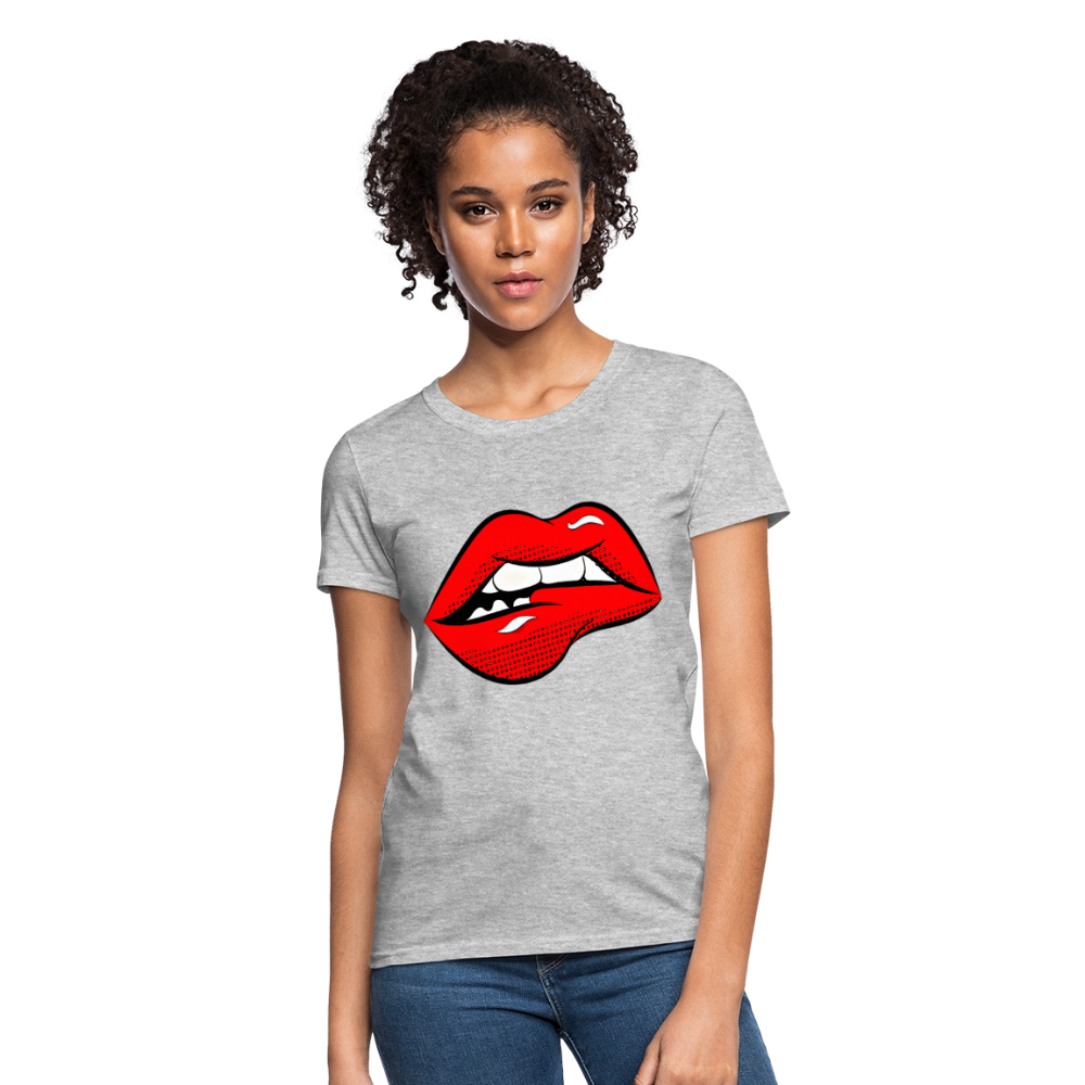 Lips - heather gray