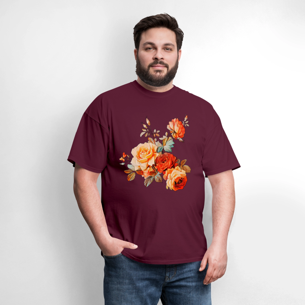English Bouquet - burgundy