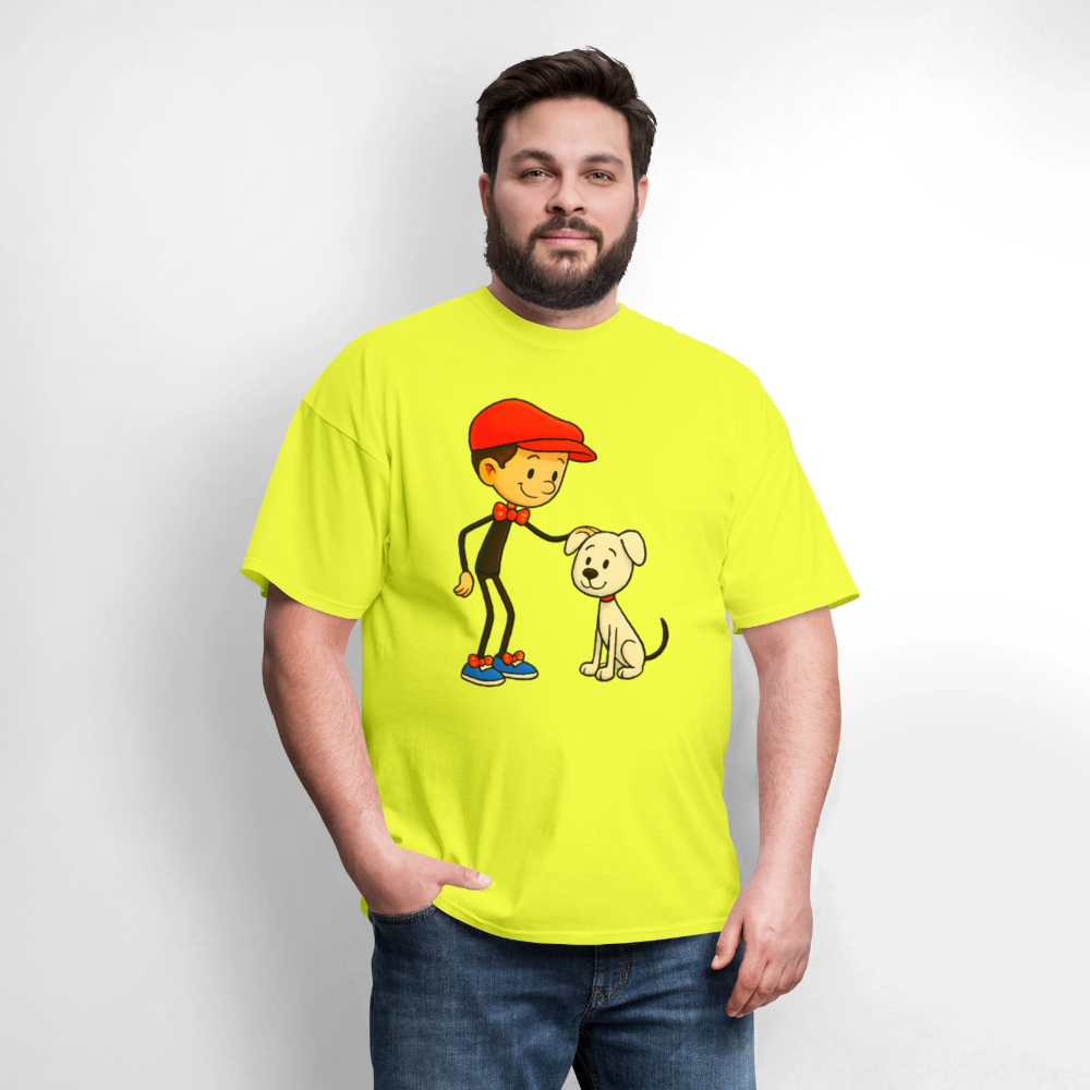 A Dog And His Best Friend - safety green