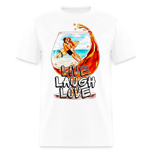 Live, Laugh, Love - white