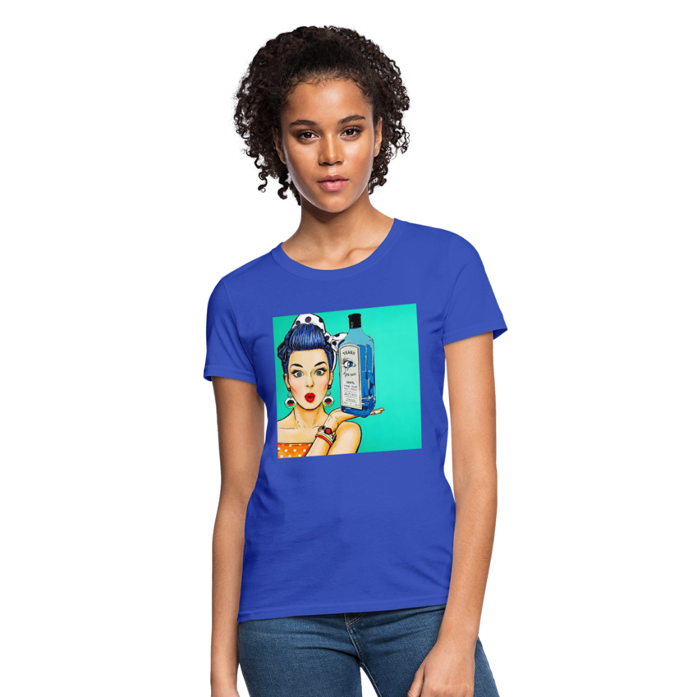 Retro Woman - royal blue