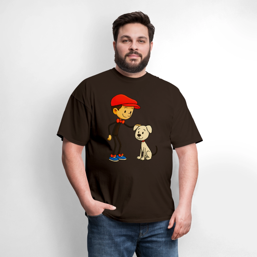 Dog And His Best Friend - brown