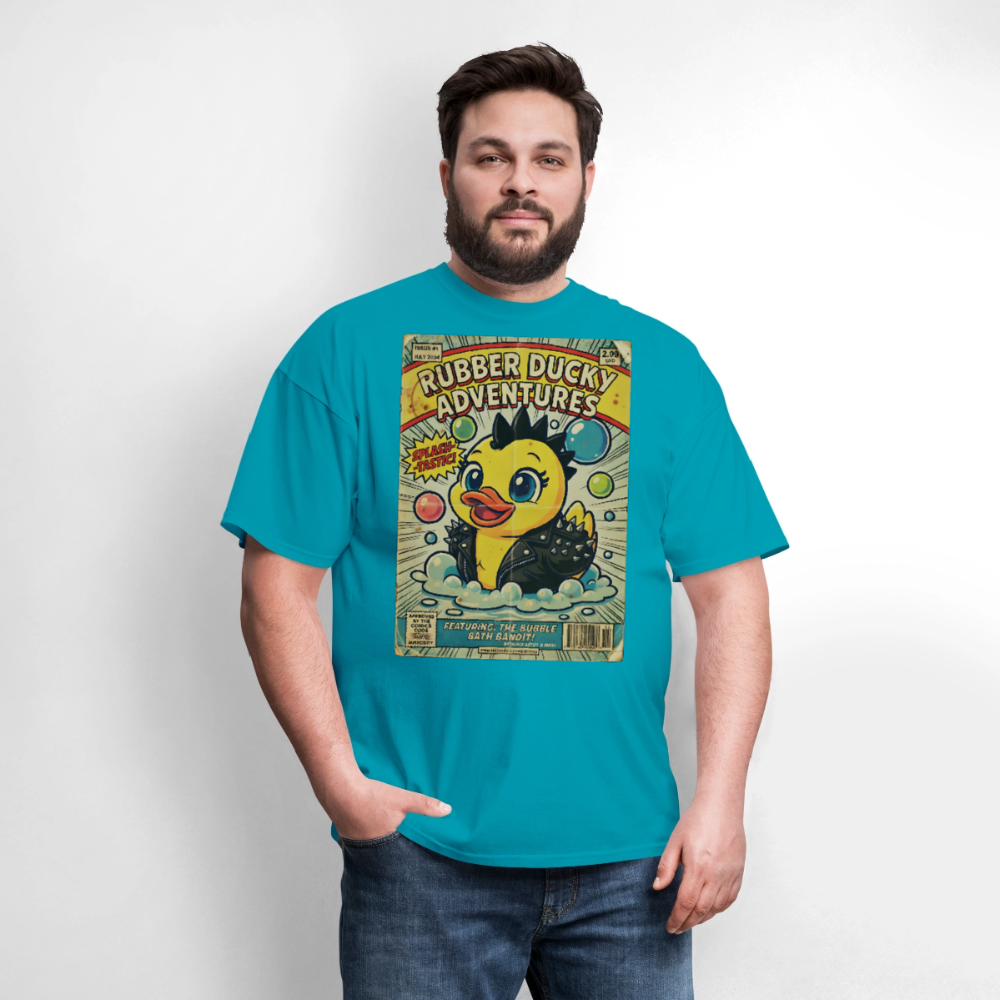 Ducky Old Comic - turquoise