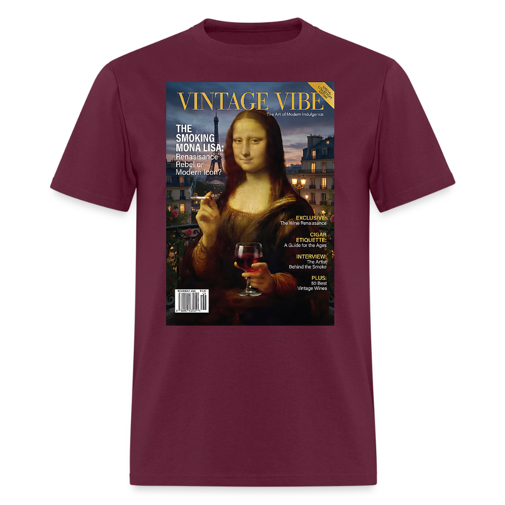 A Smoking Mona Lisa - burgundy