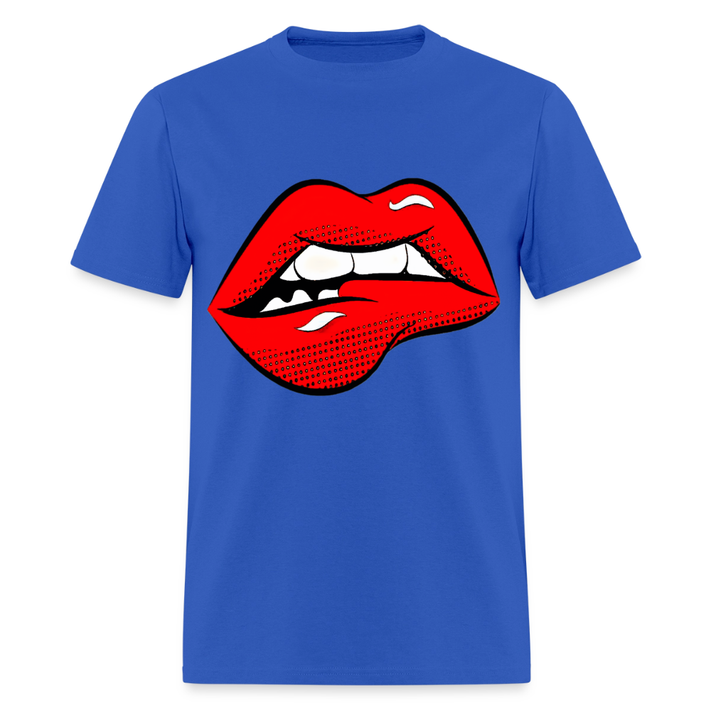 Lips - royal blue