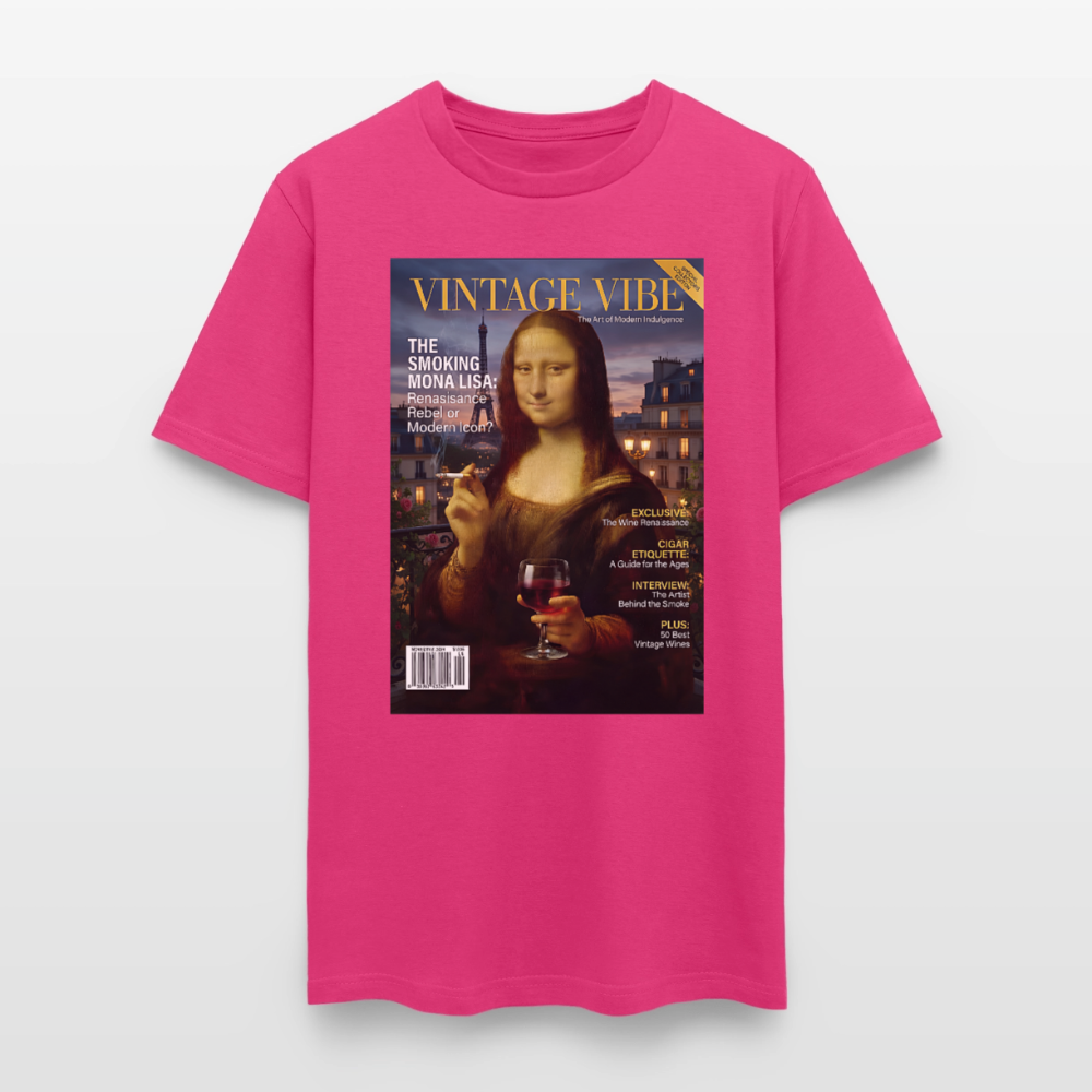 A Smoking Mona Lisa - fuchsia