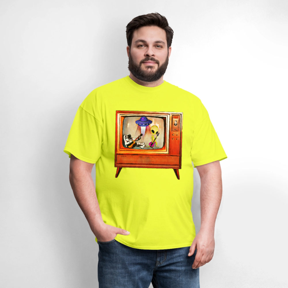 Rocking Astronaut and Alien - safety green