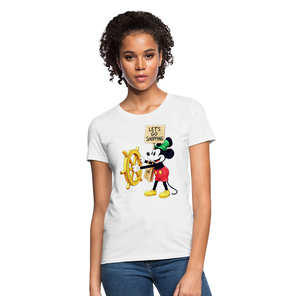 Let's Go Shopping - white