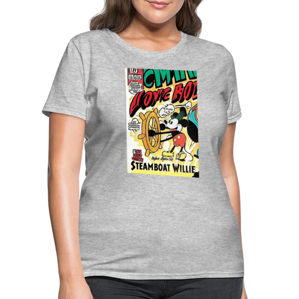 Steamboat Willie - heather gray