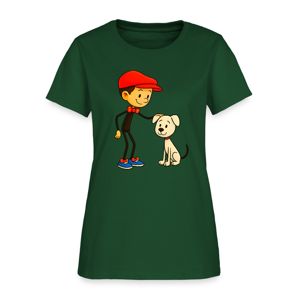 Dog And His Best Friend - forest green