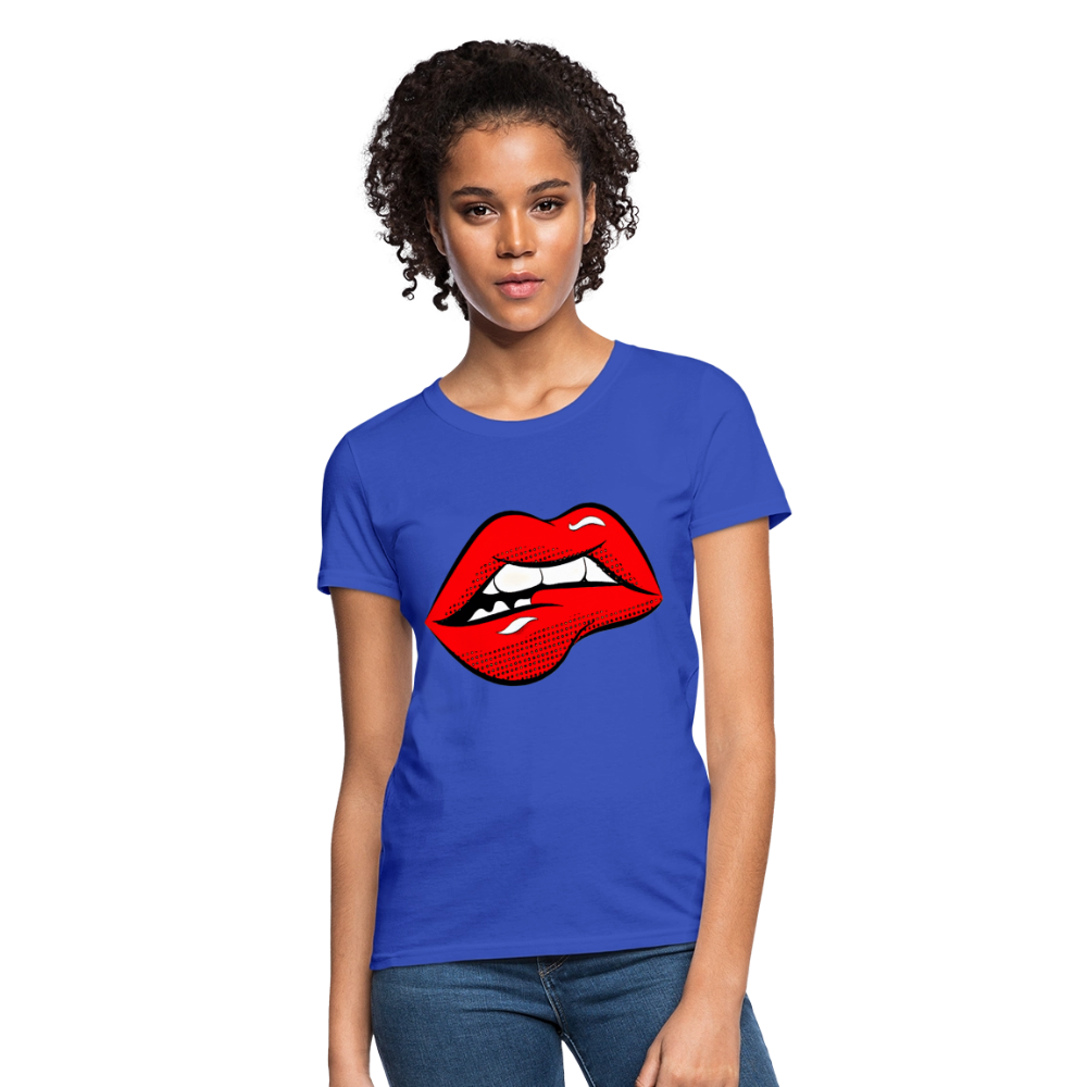 Lips - royal blue
