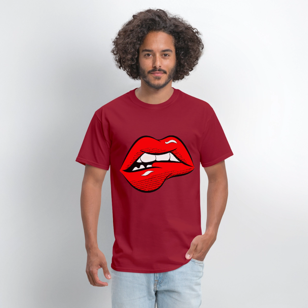 Lips - dark red