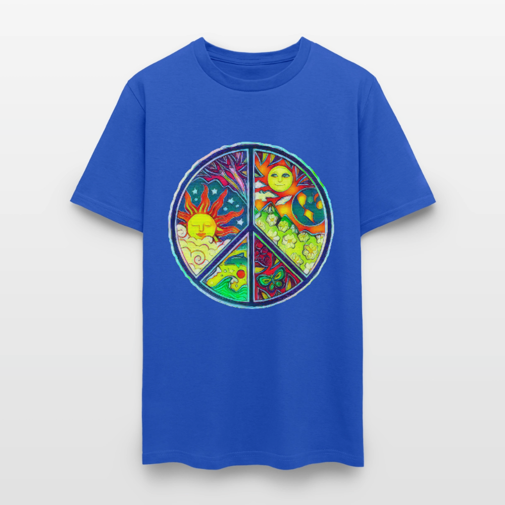 Peace - royal blue