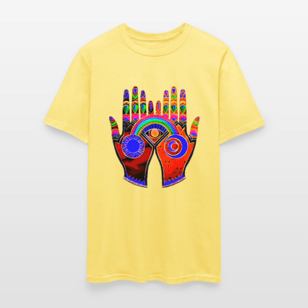 Open Hands - cornsilk