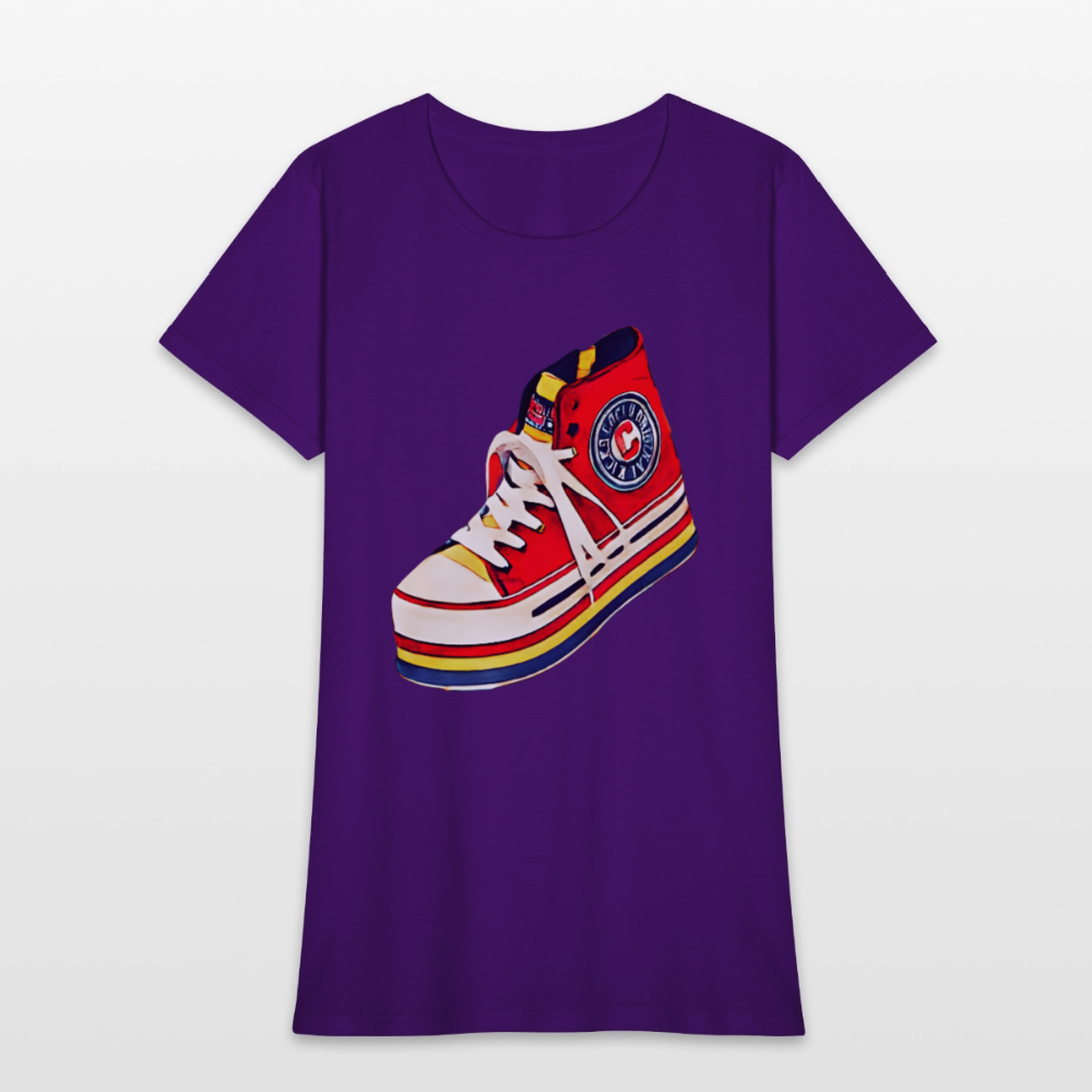 High Top Sneaker - purple