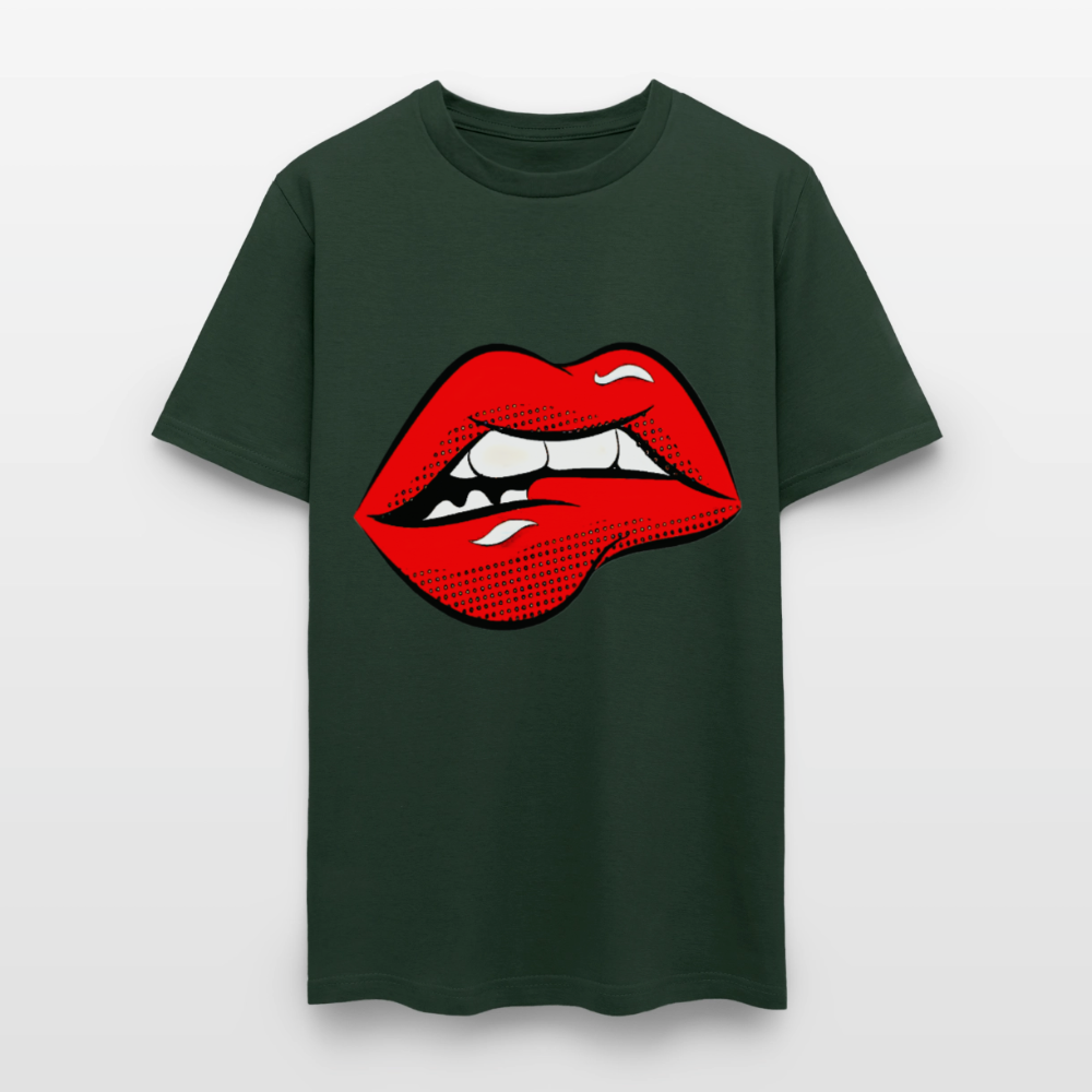 Lips - forest green