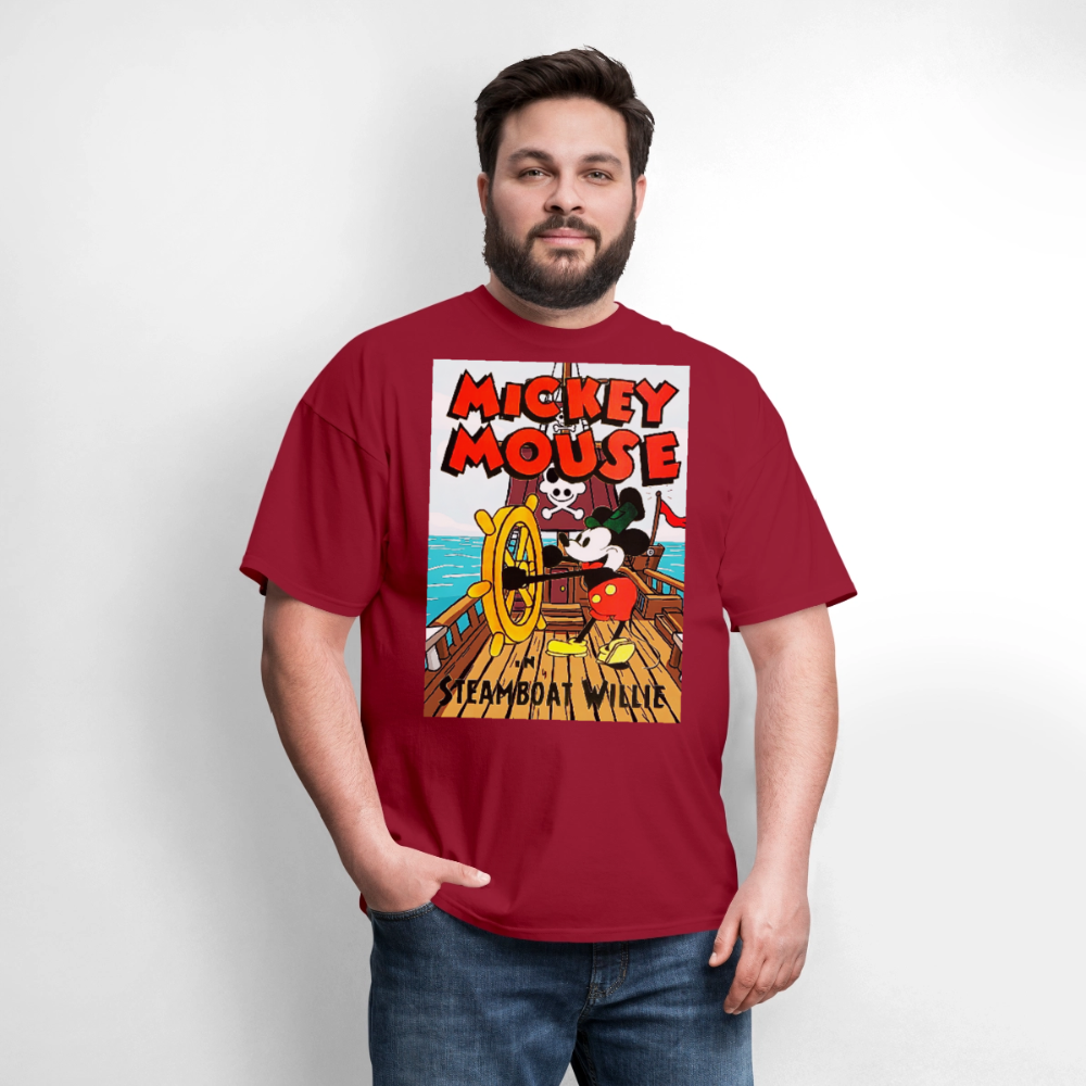 Steamboat Willie - dark red