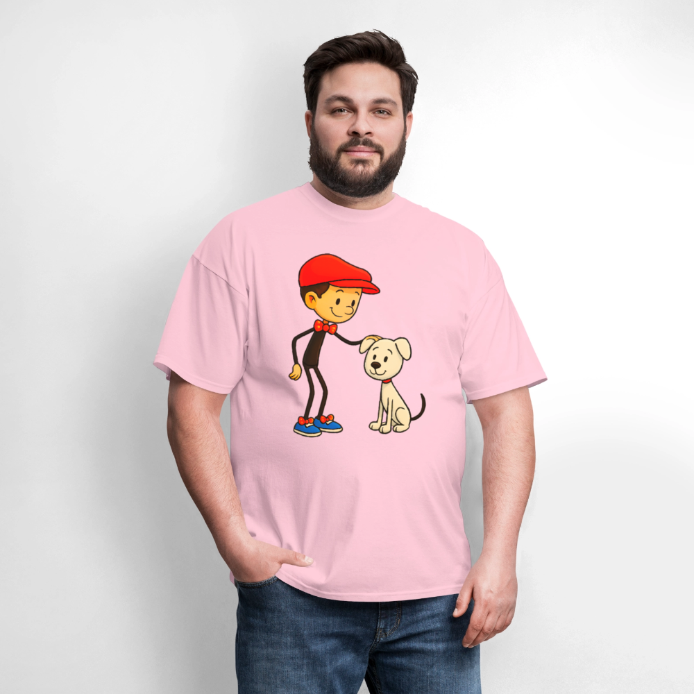 A Dog And His Best Friend - pink