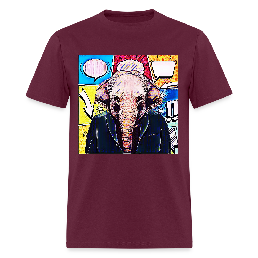 Elephant Party - burgundy