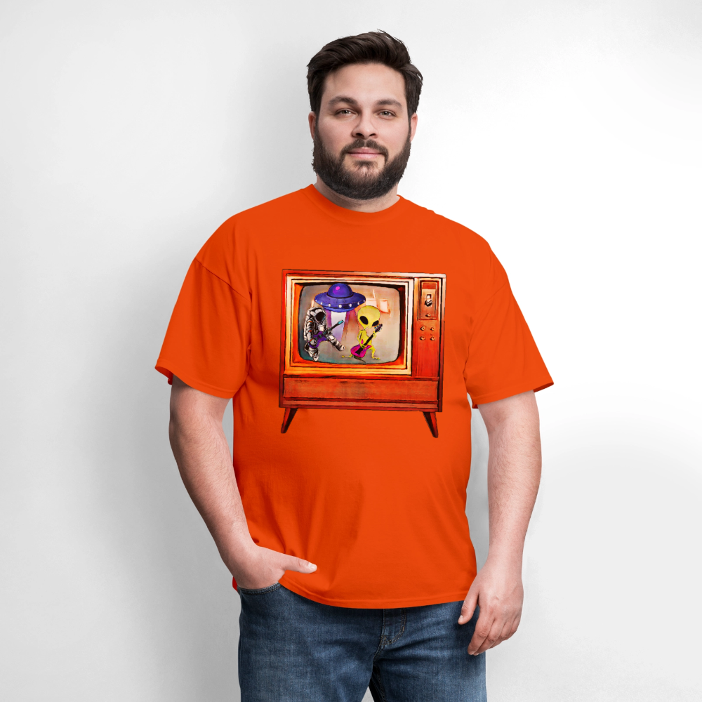 Rocking Astronaut and Alien #2 - orange